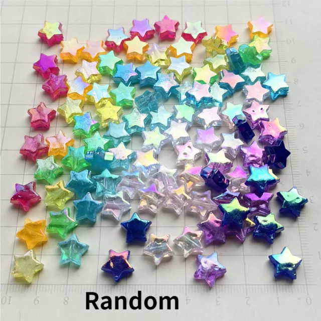 100pcs Acryl Pentagramm Mosaik Fliesen für Kunst Basteln Netzteil Heim Dekor