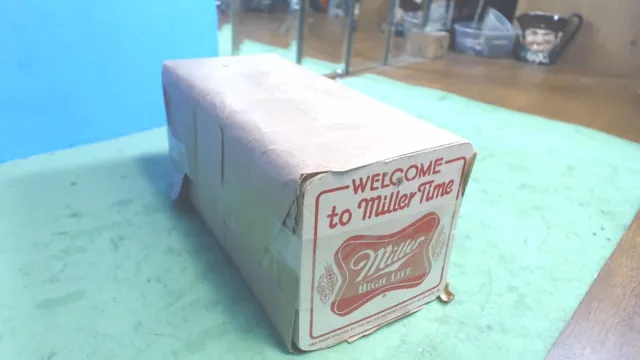 Vintage-- Miller High Life Welcome to Miller Time-BEER Coasters--Big Pack