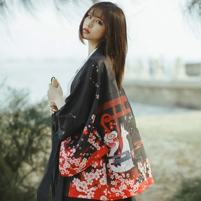 All-match Loose Cardigan Kimono Road Robe Hanfu Jacket