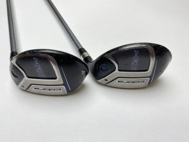 Cobra MAX 4 & 5 Hybrid Set 22* 25* Matrix Ozik White Tie X4 Senior Graphite RH