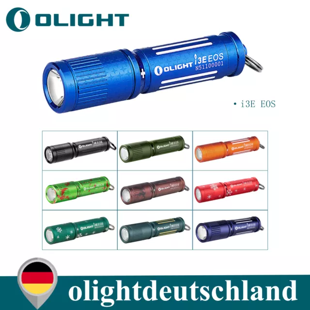 Olight I3E EOS Mini LED Taschenlampe Schlüsselanhänger 90 Lumen & 44m Reichweite