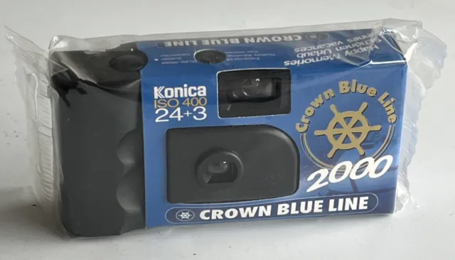 Konica ISO 400 24+3 Werbeeinweg Crown Blue Line 2000 in OVP, Ablauf 5.2001