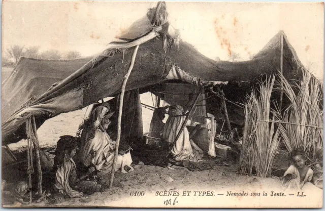 MAROC - Scenes et types - nomandes sous la tente