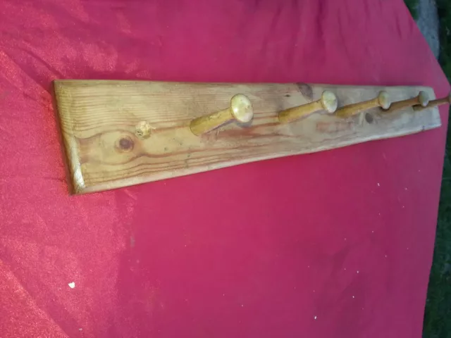 reclaimed shaker peg coat/ rk /150 year old pine -- size to fit interior door 3