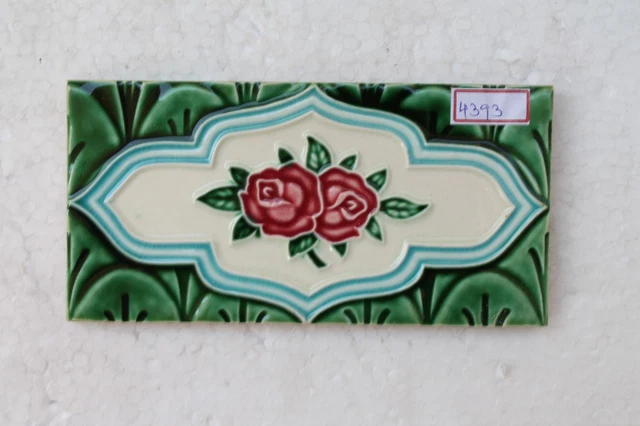 Old Circa 1930 Vintage Artdeco Ceramic Tile Border Made In Japan NH4393 7