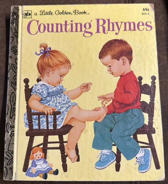 Counting Rhymes A Little Golden Book 1979 69 Cent Cover Good Condition