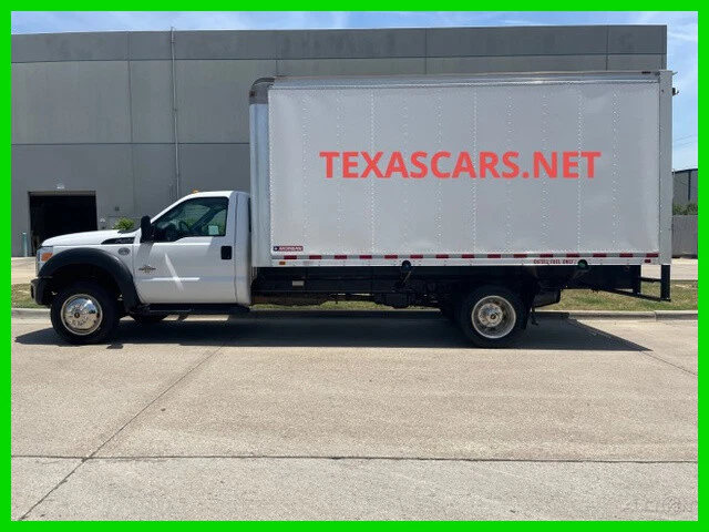 2016 Ford Super Duty F-450 DRW F450 Diesel 16ft Box Van Cube Delivery Truck Movi
