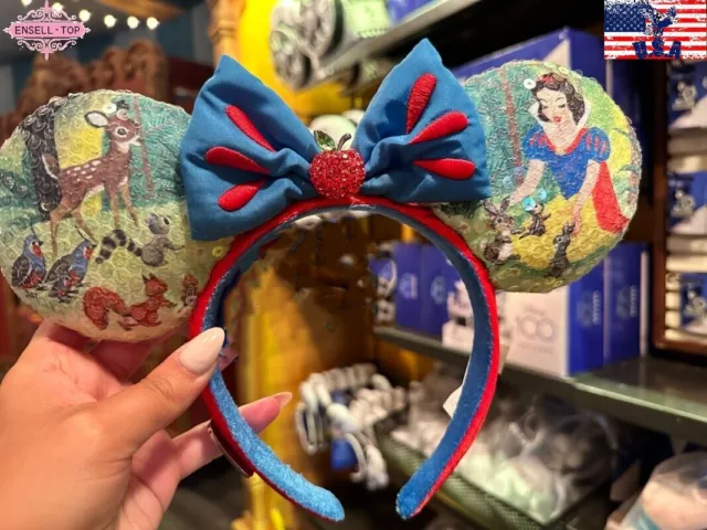 Disney 100 Years Decades 2 of 10 Snow White Minnie Mouse Ears Headband 2023