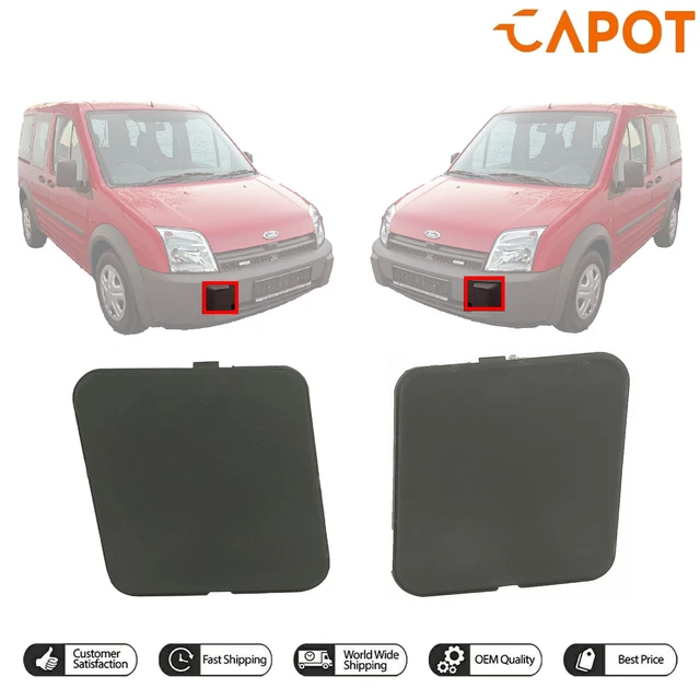 DBLine Ford Transit Connect 2007-2009 Front Towing Eye Cover Set – Left & Right, OEM Reference 1493583/1493585