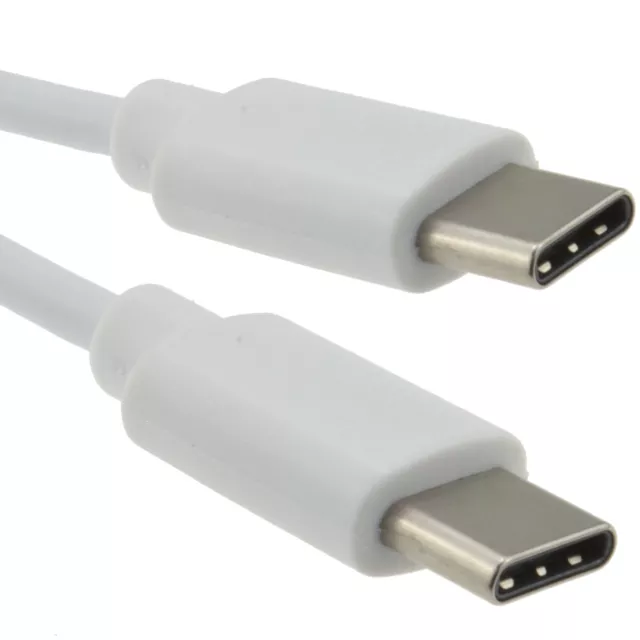 USB 2.0 Type C USB-C Male to Male Data Phone Charging Cable 0.5m/1m/2m/3m White