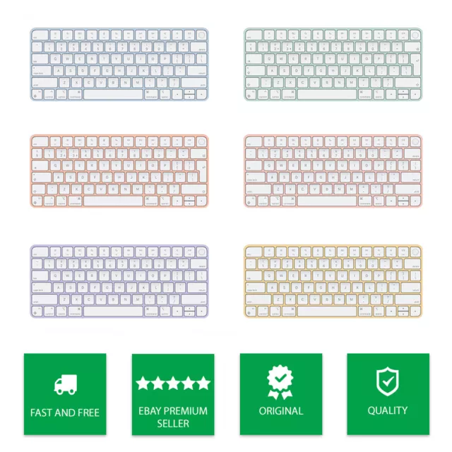 Genuine Apple Wireless Magic Keyboard With Touch ID (A2449/MK2A3BA) - All Colour