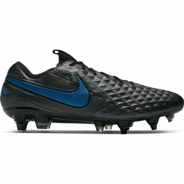 Nike Legend 8 Elite FG UK 6 EU 40 Football Boot AT5293-004 Black/Black-Blue Hero