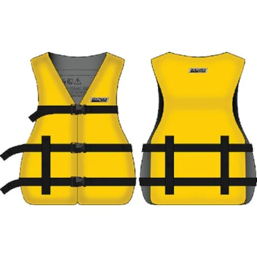 Yellow Adult XL Sized Type III PFD Life Vest for Boats - USCG Approved