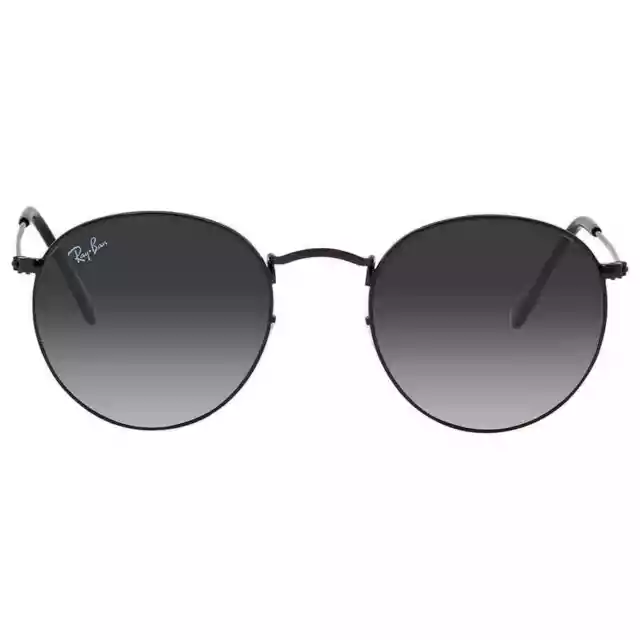 Ray Ban Round Flat Lenses Grey Gradient Unisex Sunglasses RB3447N 002/71 50