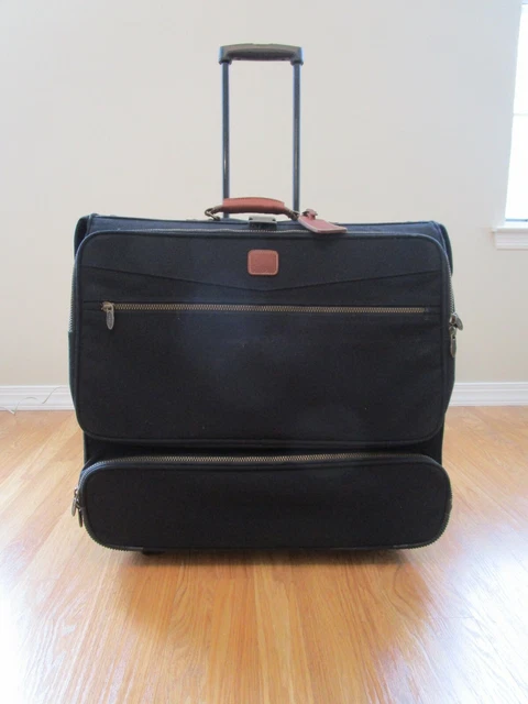 TUMI DAKOTA Black Ballistic Nylon WHEELED DELUXE GARMENT BAG Luggage 7