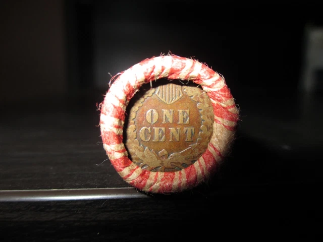 Sealed Wheat Indian Head Penny Mix Shotgun Roll With Indian Cent End Coin Lot 82