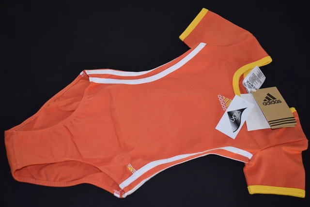 Adidas Turn Dress costume da bagno sport ginnastica tuta pezzo unico Onesie vintage 128