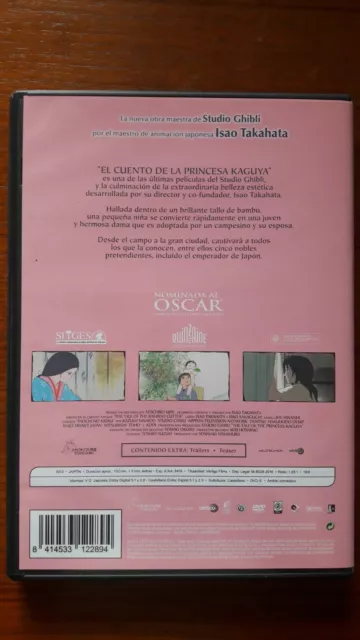 Película DVD "El cuento de la princesa Kaguya" Estudio Ghibli 3