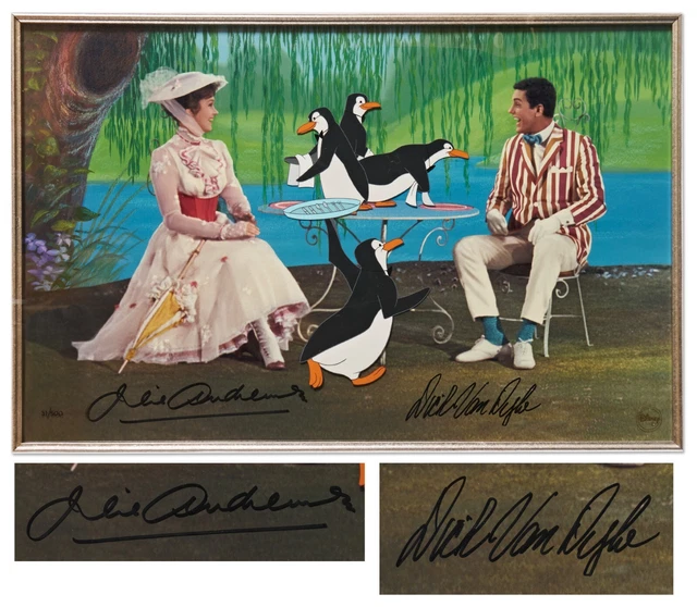 Julie Andrews & Dick Van Dyke Signed Mary Poppins Photo Julie Andrews & Dick Van Dyke Signed Mary Poppins Photo