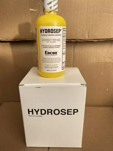 8 Bottles Of Encon 01110764C Hydrosep Potable Eyewash Water Additive