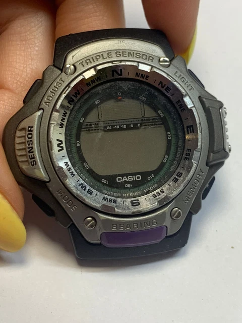 CASIO PRO TREK PRT-410 Triple Sensor Digital EUR 29,00 - PicClick IT