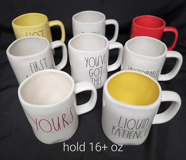Rae Dunn Artisan Collection by Magenta 16oz Assorted Mugs