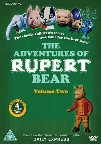 The Adventures of Rupert Bear: Volume 2 DVD (2018) Judy Bennett cert U 4 discs