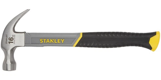 STANLEY - STHT0-51309 - 455ml Curve Pied de Biche Fibre de Verre Clouage Marteau