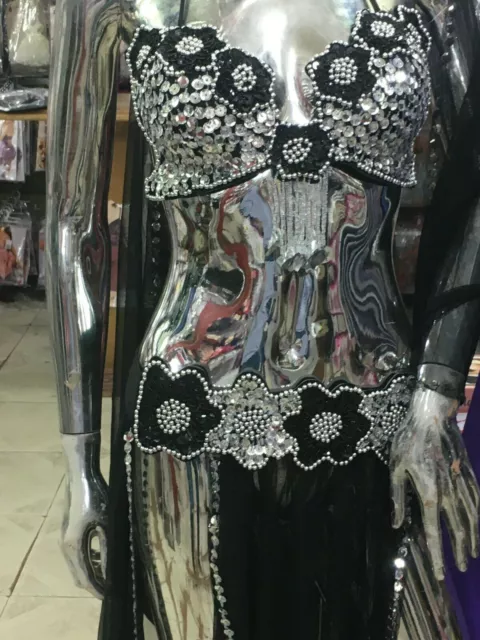 Sexy Egyptian professional belly dance costume, Handmade black belly dance Dress