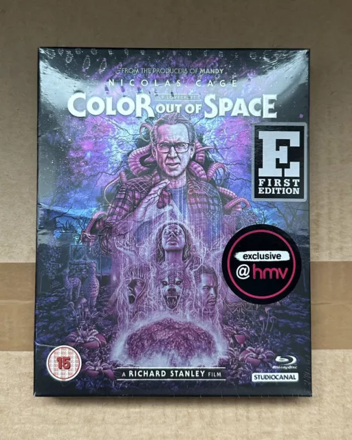 Color Out Of Space Limited Edition Blu Ray - HMV First Edition - New And Sealed