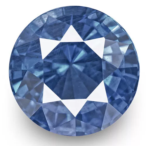 IGI Certified BURMA Blue Sapphire 1.24 Cts Natural Untreated Round