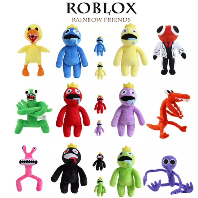 Roblox Rainbow Friends Soft Plush Toy Blue Green Red Purple Kid