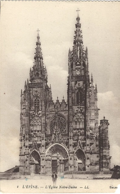 REIMS 51 EGLISE St-Thomas CPA animée écrite à Melle Vannequin de Paris en 1906 EUR 7,90