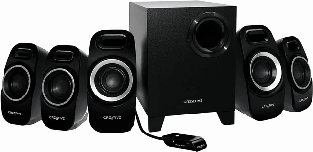 CREATIVE INSPIRE T6300 5.1 Surround Sound PC Speakers Subwoofer System ...