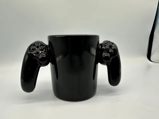 Gamer Coffee Mug Big Mouth Inc "Game Over" Mug Black Ceramic Game Controller