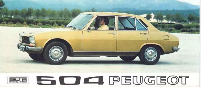 Catalogue / Brochure Peugeot 504 07/1972 France