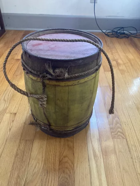 Antique Maritime Swordfish Wooden Keg nice Old Primitive Piece