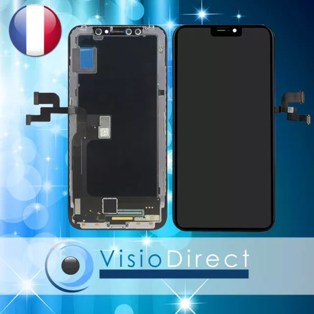 Vitre Tactile + Ecran LCD pour Iphone X OLED 5.8" sur chassis