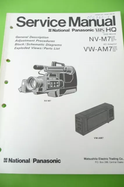 Service Manual-Anleitung für Panasonic NV-M7,VW-AM7  ,ORIGINAL !!