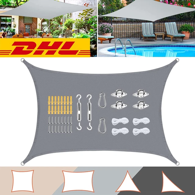 Vela Da Sole Protezione Solare Vela Ombra Donatore Ombra Protezione Uv Impermeabile Dhl