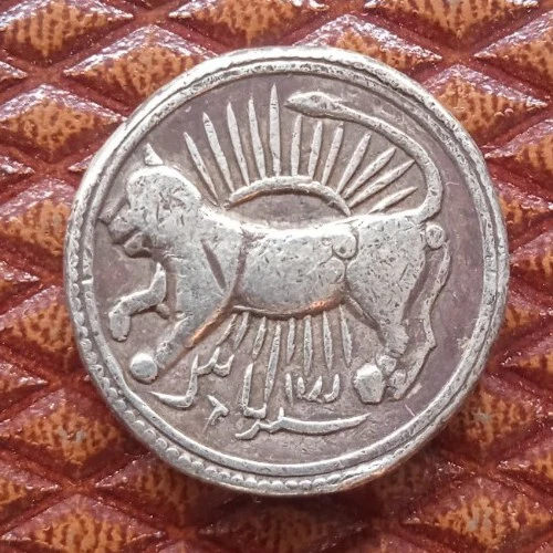 Mughal Jahangir 1605-1628 Zodiac Rupee (Early Imitation)Ahmadabad,AH1027,Year 13