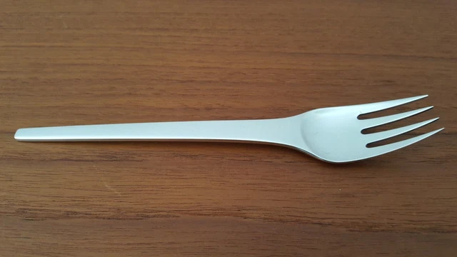 Forchetta menu vintage Georg Jensen argento sterling 925 accoppiamento henning, CARAVEL, #1/3