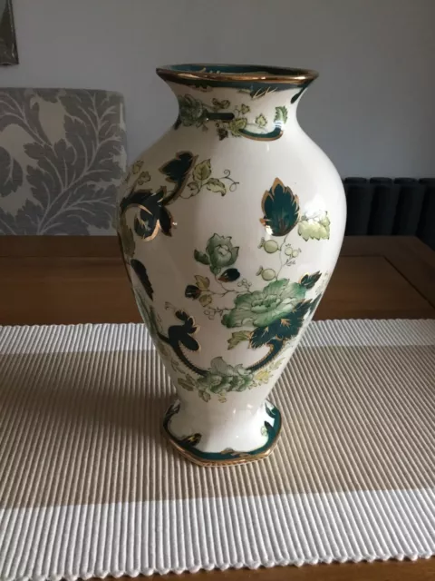 masons ironstone green chartreuse Large Vase 30.5cms