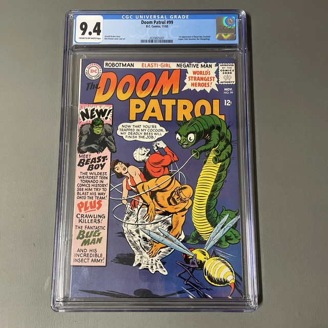 The Doom Patrol #99 CGC 9.4 1st App Beast Boy DC Comics 1965