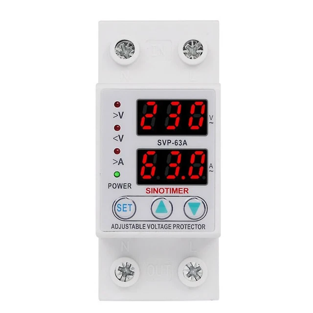 Intelligent Single Phase Adjustable Over-Voltage Under-Voltage Current Protector