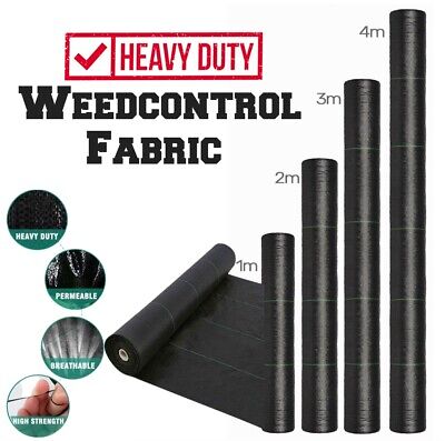 Heavy Duty Weed Control Fabric Garden Ground Cover Membrane Sheet Landscape Mat