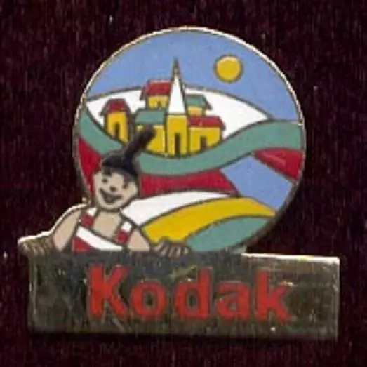 Kodak Camera Film Goofy France Mascot Colorful Countryside Media Lapel Pin z3