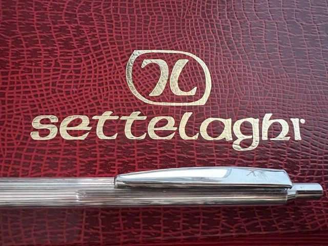 Stylo Plume Cesare Emiliano - Argent Massif 925 - Plume En Argent - Avec étuis Et Certificat
