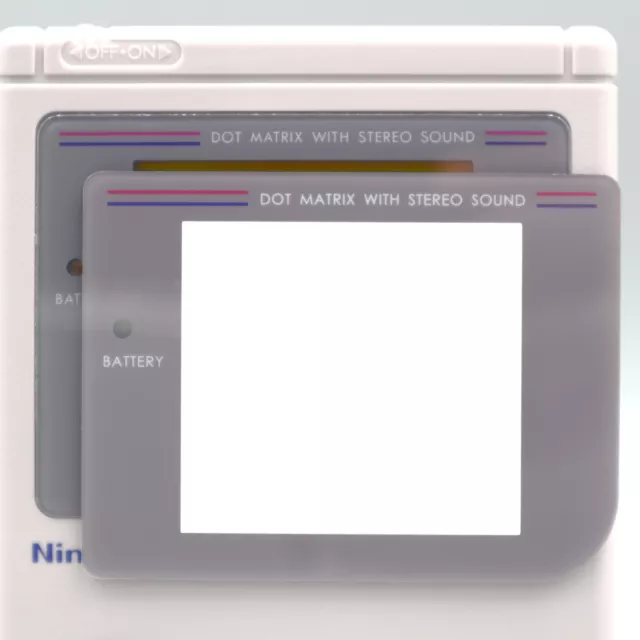 Display Scheibe für GameBoy Classic Grau DMG LCD Bildschirm Ersatz Schutz Front