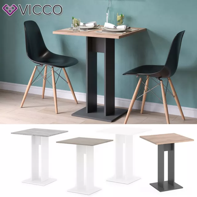 Esstisch Küchentisch Esszimmer Tisch Säulentisch Ewert weiß 65x65 cm Vicco